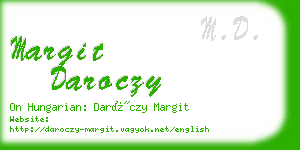 margit daroczy business card